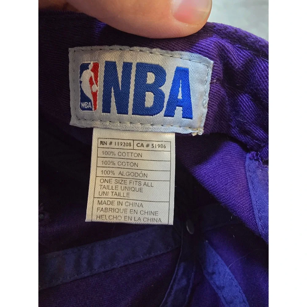 Vintage New Orleans Hornets Hat‎ Cap OSFA Purple Strapback NBA Y2K